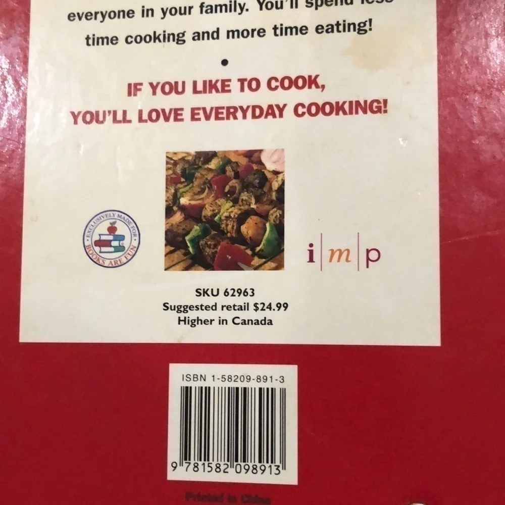 Cookbook-Everyday cooking. New without tags